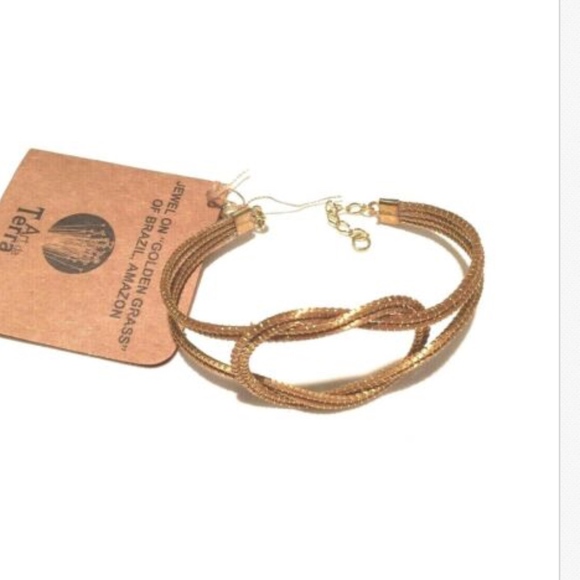 "Golden Grass" Art da Terra Knot Bracelet - Picture 2 of 5